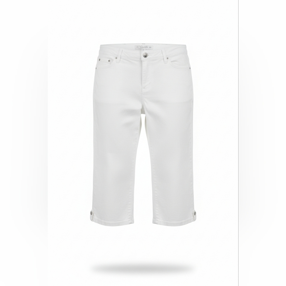 Gloria Vanderbilt White Cropped Bermuda Jeans